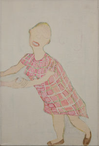 Marietje (potlood en olieverf op linnen 40x30 cm)