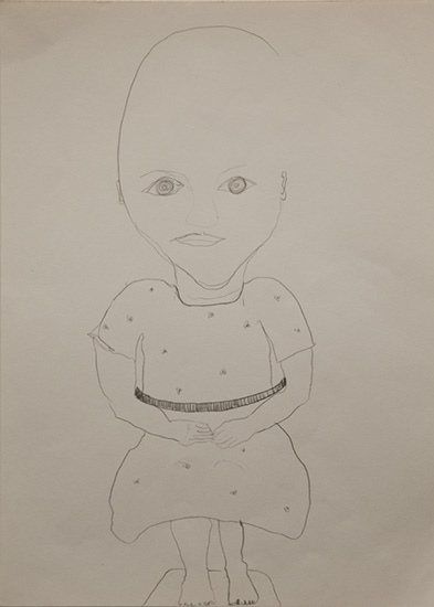 Anna van de Olm (potlood op papier 30x21 cm)